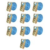 Cumpara ieftin Chingi fixare cu clichet, 10 buc, 2 tone, 6 m x 38 mm, albastru