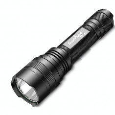 Lanterna SupFire C8-H, 15W, LED, 1500 lm, 4000 mAh, 5 moduri, rezistenta la apa, incarcare USB, Negru