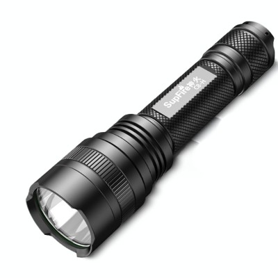 Lanterna SupFire C8-H, 15W, LED, 1500 lm, 4000 mAh, 5 moduri, rezistenta la apa, incarcare USB, Negru foto