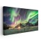 Tablou aurora boreala munte Norvegia 1769 Tablou canvas pe panza CU RAMA 60x120 cm