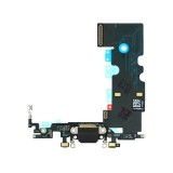 Flex Incarcare Microfon iPhone SE 2020 (A2275, A2296, A2298) Negru Mufa Dock Conector Charging Port