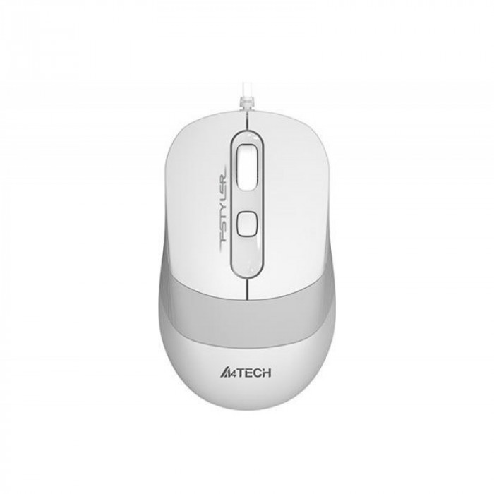Mouse A4Tech, Optic, 1600 dpi, 4 butoane, rotita scroll, USB, Alb