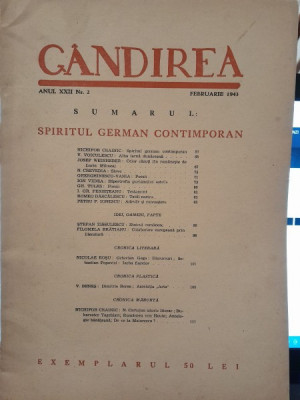 REVISTA GANDIREA NR.2/1943 foto