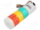 Semnalizator LED QLIGHT coloană roșu/ambră/verde