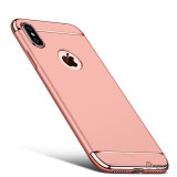 Husa Apple iPhone X, Elegance Luxury 3in1 Rose-Gold, Roz, MyStyle