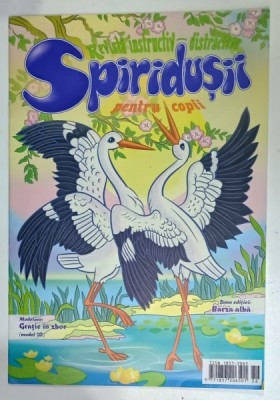 SPIRIDUSII PENTRU COPII , REVISTA INSTRUCTIV - DISTRACTIVA , TEMA EDITIEI : BARZA ALBA , 2020 foto
