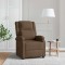 Fotoliu rabatabil, maro, material textil - 2