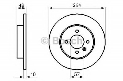 Disc frana OPEL ASTRA H (L48) (2004 - 2016) BOSCH 0 986 479 B85 foto