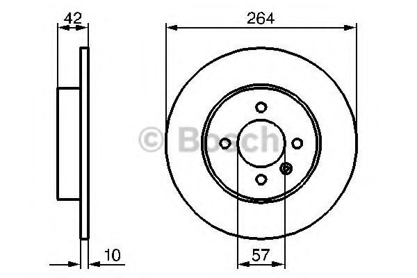 Disc frana OPEL CORSA C (F08, F68) (2000 - 2009) BOSCH 0 986 479 191