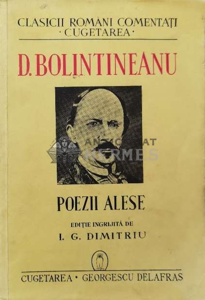 Poezii alese - 1940 - Dimitrie Bolintineanu (Y19)