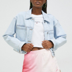 Abercrombie & Fitch geaca jeans femei, de tranzitie