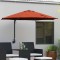 vidaXL Parasol de Grădină Manual Roșu și Negru 248 x 248 x 148 cm 42003248
