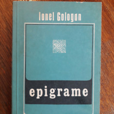 Epigrame - Ionel Gologan , autograf / R2P3F