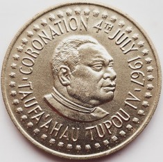 2410 Tonga 50 seniti 1967 Taufa&#039;ahau Tupou IV (Coronation) km 15 UNC