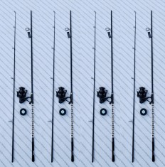 SET 4 Lansete carbon PROFL FLX9 Carp 3,60M 3,75Lbs SI 4 Mulinete GH10000 Long Cast 0,30mm/650m