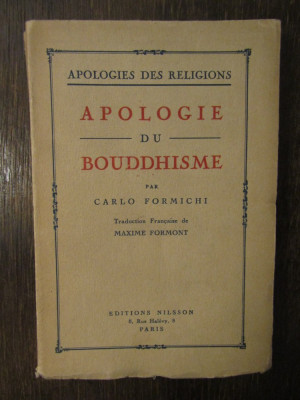 Apologie du bouddhisme-Carlo Formichi foto