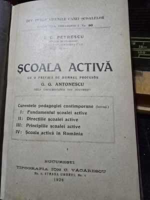 Scoala activa - I.C. Petrescu foto