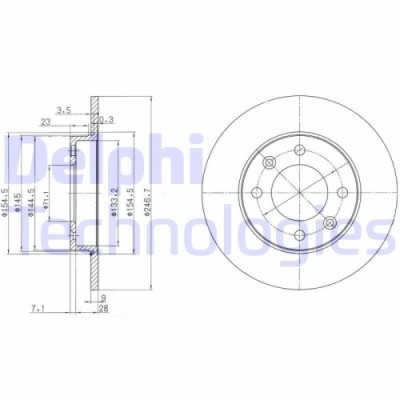 Delphi Disc frana foto
