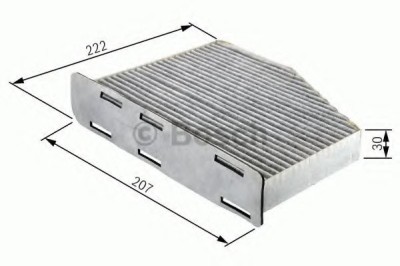 Filtru polen / aer habitaclu FIAT DOBLO Microbus (223, 119) (2001 - 2016) BOSCH 1 987 432 365 foto