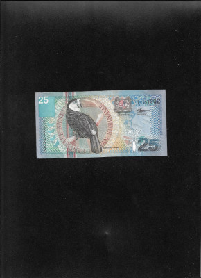 Suriname Surinam 25 gulden 2000 seria451902 foto