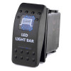 Buton , Intrerupator, Comutator, ON OFF, Auto, 12V 24V, cu LED Panou, Lumina Albastra, "LED LIGHT BAR" C00501