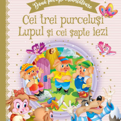 Doua povesti incantatoare: Cei trei purcelusi/Lupul si cei sapte iezi PlayLearn Toys