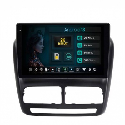 Navigatie 2K Fiat Doblo (2010-2015) 4GB RAM Android 13 Octacore Slot Sim 4G DSP GPS Wi-FI Carplay Android Auto USB Bluetooth Waze Touchscreen 10.36 In foto