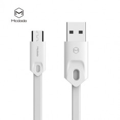 Cablu Date Si Incarcare Micro USB Samsung Huawei Sony Nokia Alb foto