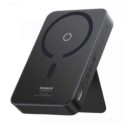 Baterie Externa Wireless Baseus MagPro PPCXZ05, 5000mAh, 20W, PD + FQI, 1 x QI - 1 x USB-C, Neagra P10064101123-00 foto