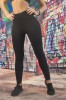 B898-100 Colanti simplu casual cu talie inalta din material elastic, L, M, S, S/M, XL