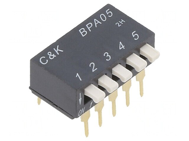 Comutator DIP-SWITCH 5 Secțiuni ON-OFF 24VDC