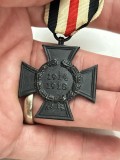 Medalie Militara Germana WWI - CRUCEA DE ONOARE a Razboiului Mondial 1914 - 1918 - Marcaj O.10 + Panglica - 100% Originala !