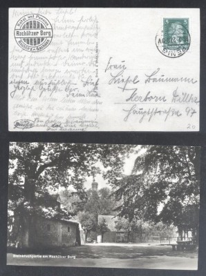 Germany Reich 1927 Old postcard postal stationery Penig D.488 foto