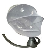 Leagan Electric Profesional Pentru Bebelusi, Telecomanda Wireless, Gri, Textil, Oem