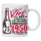 Cana alba personalizata &quot;Un Vin Bun 1950-75&quot;, INOVATIX&reg;. 330ml