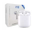 Casti Bluetooth Wireless i12 TWS, Waterproof, Touch Control, sunet 3D