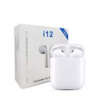 Casti Bluetooth Wireless i12 TWS, Waterproof, Touch Control, sunet 3D
