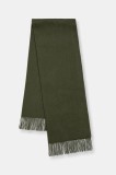 Answear.LAB sal de lana culoarea verde, neted