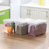 Cutie Organizare Frigider, Model Plastic, Dimensiuni 31.5x15.5x16cm, Culoare Transparent, Potrivită pentru Mașina de Spălat Vase, Oem
