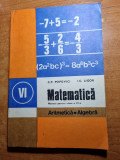 Manual de matematica ( algebra-aritmetica )-pentru clasa a 6-a - din anul 1982, Clasa 6