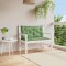 vidaXL Perne bancă de grădină 2 buc. model frunze 100x50x7 cm textil 361675