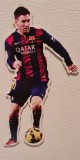 MAGNET FRIGIDER LIONEL MESSI FC BARCELONA FOTBAL INTERNATIONAL 14 CM LUNGIME