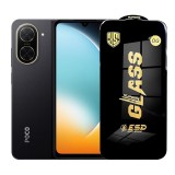 Folie de Protectie pentru Xiaomi Poco C71, TEO, Sticla Securizata ESD, Margini Negre, Rezistenta la Zgirieturi, Antistatica, 0.35 mm, Transparenta