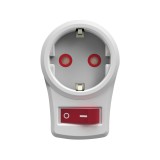 Cumpara ieftin Stecher Fetih, 1 post Schuko, cu intrerupator