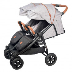 Carucior de gemeni Enzo Twin grey Coletto for Your BabyKids foto