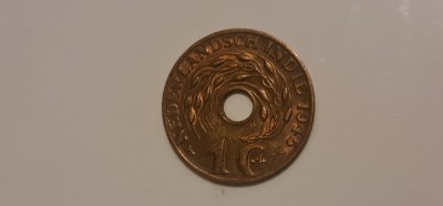 Indiile Olandeze 1 cent 1945 foto