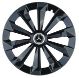 Cumpara ieftin Set 4 capace roti Fame Negru R15 pentru gama auto Mercedes-Benz, Autohelix MSA