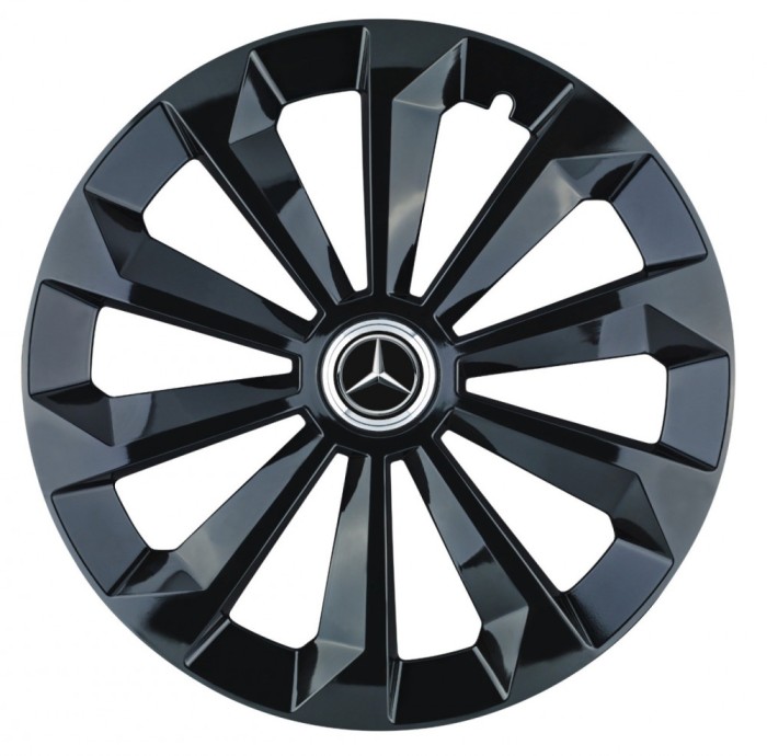 Set 4 capace roti Fame Negru R15 pentru gama auto Mercedes-Benz