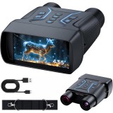 Cumpara ieftin Binoclu Night Vision 4K, Ecran 4.55 Inch, Zoom 8x Digital, Infrarosu 7 Niveluri, Baterie 4500mAh, IP54 Rezistent Apa, Anti-Shake, Vanatoare, Camping,