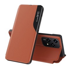 Husa Honor 200 Lite Eco Leather View flip tip carte, portocaliu foto